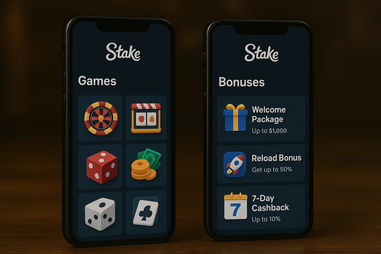 Мобильное приложение казино Стейк